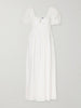 Calliope embroidered cotton midi dress