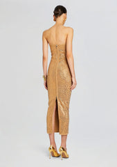 Boa Embellished Knit Dress