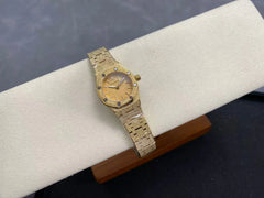 Audemars Piguet Royal Oak Mini Frosted Quartz 23mm Gold Dial