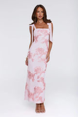 Dear Me From Me Mesh Maxi Dress Pink