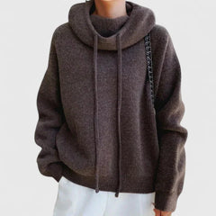 Women's Turtleneck Knit Sweater | Cozy Ribbed Roll-Neck
