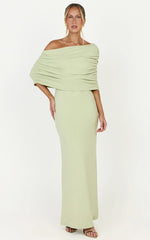 Capri Maxi Dress - Cape Dress in Sage