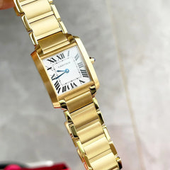 TANK FRANCAISE GOLD WHITE DIAL