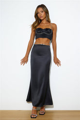 Making Heads Turn Crop Top Black