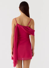 In Your Place Mini Dress Fuchsia