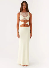 Imperial Maxi Dress - Yellow