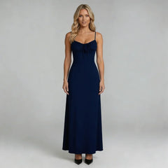 Iliana Lace-Up Maxi Dress