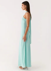 Eternelle Square Neck Maxi Dress - Teal