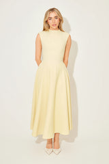 High Waist Midi Dress