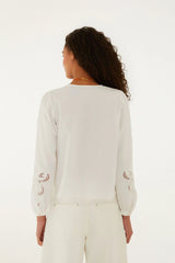 Off-White Richelieu Long Sleeve Blouse