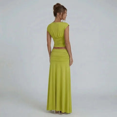 Millie Ruched Maxi Set
