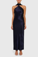 Ashton Maxi in Satin