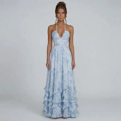 Vivienne Ruffle Maxi Dress