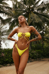 Subtropic Swim Top Lemon