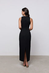 Cotton Mix Midi Dress