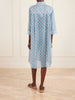 Beachwear Printed cotton and silk-blend midi dress