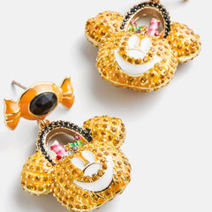 Disney Mickey Mouse Glow-In-The-Dark Trick Or Treat Earrings - Multi