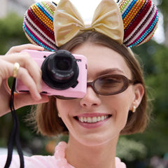Disney Minnie Mouse Striped Ears Headband - Minnie Mouse Multicolored Ears Disney Ears