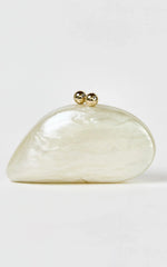 Nami Clutch Bag in Pearl