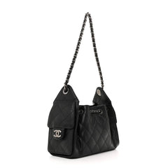 Caviar Quilted Mini Chanel 25 Handbag Black