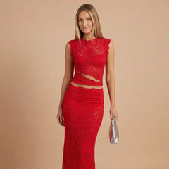 Alessandra Lace Maxi Set