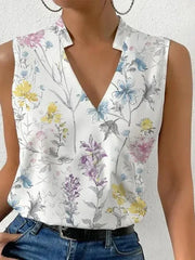 Women's V-Neck Summer Top | Lightweight Breathable Casual Blouse