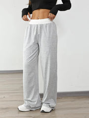 Women's Wide-Leg Drawstring Sweatpants | Relaxed Lounge Jogger Pants