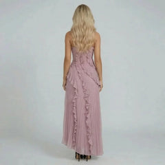 Nathalie Ruffle Maxi Dress