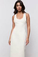 Cotton Mix Midi Dress