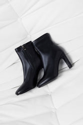 Winter Spotlight Sock Ankle Boots Black PU