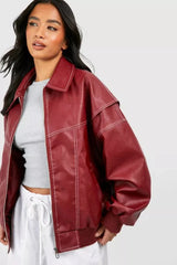 Violet Bomber Jacket
