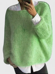 Women's Relaxed-Fit Knit Sweater | Soft Loose Pullover