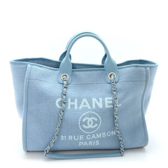 Mixed Fibers Medium Deauville Tote Light Blue