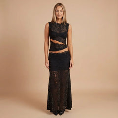 Alessandra Lace Maxi Set