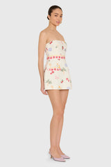 Strapless Bethany Romper in Boardwalk