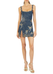 Women's Sequin Embellished Mini Dress | Sparkling Evening Party Dress