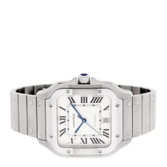 Stainless Steel 39.8mm Santos De Cartier Automatic Watch
