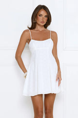 Breezy Shores Mini Dress White