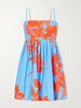 Leo floral-print cotton-poplin midi dress