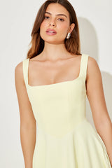 Square Neck Midi Dress