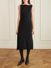 Ender crepe midi dress