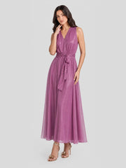Chic Deep V-Neck Sleeveless Maxi Dress