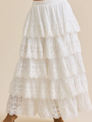 Dara Crochet Midi Skirt