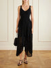 Wave ribbed-corset knitted midi dress