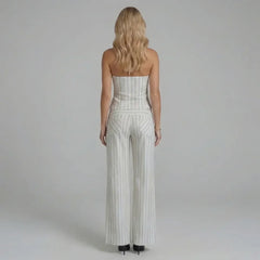 Loren Wide-Leg Pants Set