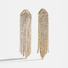 Deirdre Earrings - Gold/Pavé