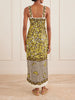Mona printed hemp midi dress