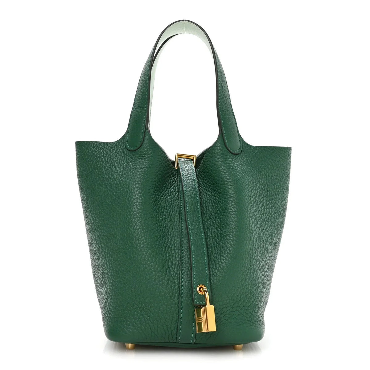Taurillon Clemence Swift Eclat Picotin Lock 18 Vert Moyen Vert Peppermint