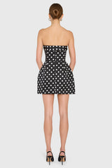 Lucienne Skort Romper in Polka Dot