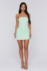 Island Horizon Strapless Mini Dress Mint